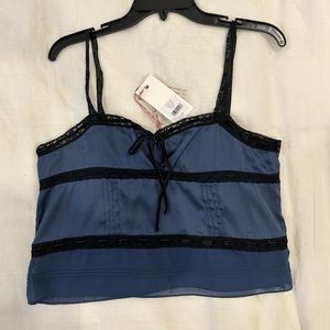LoveShackFancy Navy Blue Tank